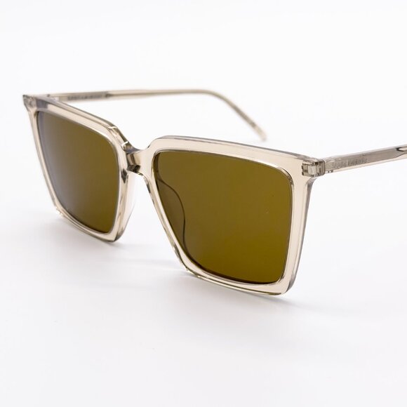 NEW SAINT LAURENT SL 474 005 YELLOW BROWN WOMEN SUNGLASSES SAINT LAURENT SL474 main image 8
